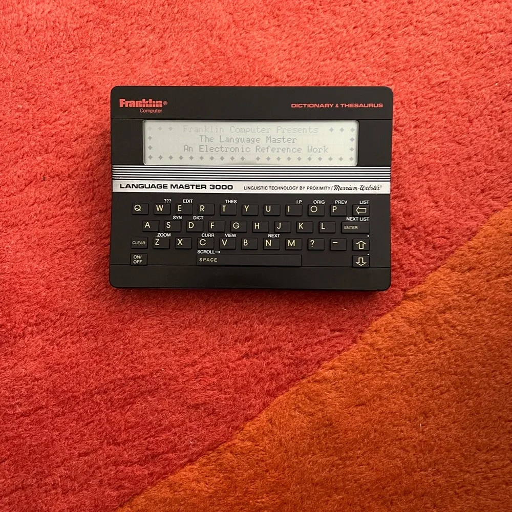 Franklin Language Master 3000 Electronic Dictionary & Thesaurus - Black